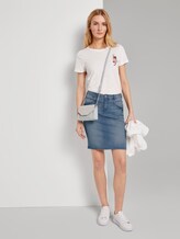 Plain denim skirt - Women - light stone wash denim Plain denim skirt - Women - light stone wash denim - 3 - TOM TAILOR