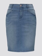 Plain denim skirt - Women - light stone wash denim Plain denim skirt - Women - light stone wash denim - 7 - TOM TAILOR