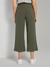 Fließende Culotte-Hose mit Bindegürtel - Frauen - Woodland Green Fließende Culotte-Hose mit Bindegürtel - Frauen - Woodland Green - 2 - TOM TAILOR