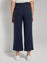 Fließende Culotte-Hose mit Bindegürtel - Frauen - Sky Captain Blue Fließende Culotte-Hose mit Bindegürtel - Frauen - Sky Captain Blue - 2 - TOM TAILOR