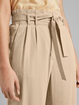 Fließende Culotte-Hose mit Bindegürtel - Frauen - cream toffee Fließende Culotte-Hose mit Bindegürtel - Frauen - cream toffee - 10 - TOM TAILOR