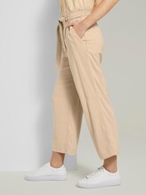 Fließende Culotte-Hose mit Bindegürtel - Frauen - cream toffee Fließende Culotte-Hose mit Bindegürtel - Frauen - cream toffee - 11 - TOM TAILOR