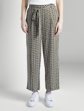 Fließende Culotte-Hose mit Musterung - Frauen - khaki dot design Fließende Culotte-Hose mit Musterung - Frauen - khaki dot design - 1 - TOM TAILOR