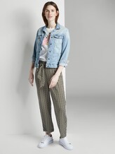 Fließende Culotte-Hose mit Musterung - Frauen - khaki dot design Fließende Culotte-Hose mit Musterung - Frauen - khaki dot design - 3 - TOM TAILOR