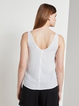 Ärmellose Bluse mit Knopfleiste - Frauen - Off White Ärmellose Bluse mit Knopfleiste - Frauen - Off White - 2 - TOM TAILOR Denim