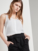 Ärmellose Bluse mit Knopfleiste - Frauen - Off White Ärmellose Bluse mit Knopfleiste - Frauen - Off White - 5 - TOM TAILOR Denim