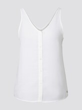 Ärmellose Bluse mit Knopfleiste - Frauen - Off White Ärmellose Bluse mit Knopfleiste - Frauen - Off White - 7 - TOM TAILOR Denim