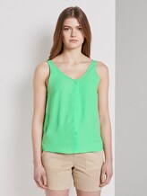 Ärmellose Bluse mit Knopfleiste - Frauen - dusty apple green Ärmellose Bluse mit Knopfleiste - Frauen - dusty apple green - 1 - TOM TAILOR Denim