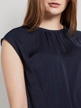Blouse shirt with wrap details on the back - Women - Real Navy Blue Blouse shirt with wrap details on the back - Women - Real Navy Blue - 9 - TOM TAILOR Denim