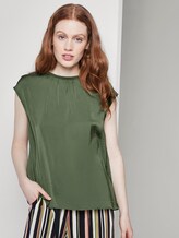 Blusenshirt mit Wickeldetail am Rücken - Frauen - olive green Blusenshirt mit Wickeldetail am Rücken - Frauen - olive green - 5 - TOM TAILOR Denim