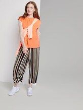 Blusenshirt mit Wickeldetail am Rücken - Frauen - dark papaya neon orange Blusenshirt mit Wickeldetail am Rücken - Frauen - dark papaya neon orange - 3 - TOM TAILOR Denim