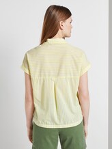 Striped blouse shirt in a boxy fit - Women - yellow white vertical stripe Striped blouse shirt in a boxy fit - Women - yellow white vertical stripe - 2 - TOM TAILOR Denim