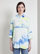 Longbluse mit Batik-Print - Frauen - green blue watercolor print Longbluse mit Batik-Print - Frauen - green blue watercolor print - 1 - TOM TAILOR Denim