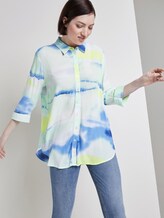 Longbluse mit Batik-Print - Frauen - green blue watercolor print Longbluse mit Batik-Print - Frauen - green blue watercolor print - 5 - TOM TAILOR Denim