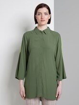 Long blouse with raglan sleeves and turn-ups - Women - olive green Long blouse with raglan sleeves and turn-ups - Women - olive green - 1 - TOM TAILOR Denim