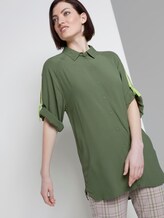 Long blouse with raglan sleeves and turn-ups - Women - olive green Long blouse with raglan sleeves and turn-ups - Women - olive green - 5 - TOM TAILOR Denim
