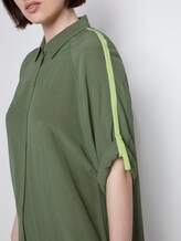 Long blouse with raglan sleeves and turn-ups - Women - olive green Long blouse with raglan sleeves and turn-ups - Women - olive green - 9 - TOM TAILOR Denim