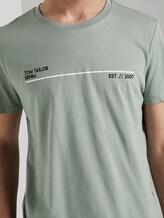Print T-Shirt mit Bio-Baumwolle - Männer - Dusty Leave Green Print T-Shirt mit Bio-Baumwolle - Männer - Dusty Leave Green - 10 - TOM TAILOR Denim