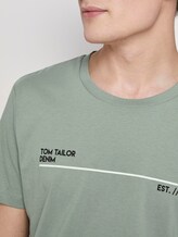 Print T-Shirt mit Bio-Baumwolle - Männer - Dusty Leave Green Print T-Shirt mit Bio-Baumwolle - Männer - Dusty Leave Green - 9 - TOM TAILOR Denim