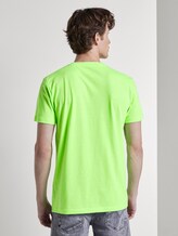 T-shirt met print - Mannen - neon lime green T-shirt met print - Mannen - neon lime green - 2 - TOM TAILOR Denim