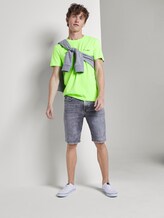 T-shirt met print - Mannen - neon lime green T-shirt met print - Mannen - neon lime green - 3 - TOM TAILOR Denim