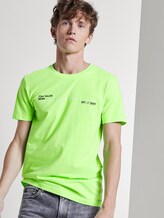T-shirt met print - Mannen - neon lime green T-shirt met print - Mannen - neon lime green - 5 - TOM TAILOR Denim