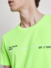 T-shirt met print - Mannen - neon lime green T-shirt met print - Mannen - neon lime green - 9 - TOM TAILOR Denim