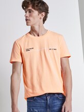Print T-Shirt mit Bio-Baumwolle - Männer - papaya neon orange Print T-Shirt mit Bio-Baumwolle - Männer - papaya neon orange - 5 - TOM TAILOR Denim
