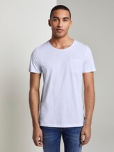 Basic T-Shirt mit Bio-Baumwolle - Männer - White Basic T-Shirt mit Bio-Baumwolle - Männer - White - 1 - TOM TAILOR Denim