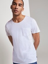 Basic T-Shirt mit Bio-Baumwolle - Männer - White Basic T-Shirt mit Bio-Baumwolle - Männer - White - 5 - TOM TAILOR Denim