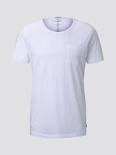 Basic T-Shirt mit Bio-Baumwolle - Männer - White Basic T-Shirt mit Bio-Baumwolle - Männer - White - 7 - TOM TAILOR Denim