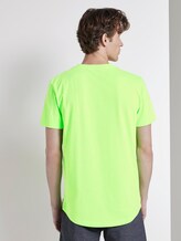 T-Shirt mit Schrift-Print - Männer - neon lime green T-Shirt mit Schrift-Print - Männer - neon lime green - 2 - TOM TAILOR Denim