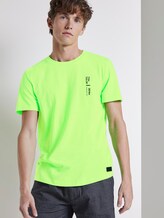 T-Shirt mit Schrift-Print - Männer - neon lime green T-Shirt mit Schrift-Print - Männer - neon lime green - 5 - TOM TAILOR Denim