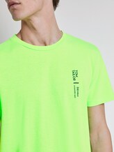 T-Shirt mit Schrift-Print - Männer - neon lime green T-Shirt mit Schrift-Print - Männer - neon lime green - 9 - TOM TAILOR Denim