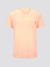 Gestreiftes T-Shirt mit Brusttasche - Männer - neon orange yarn dyed stripe Gestreiftes T-Shirt mit Brusttasche - Männer - neon orange yarn dyed stripe - 7 - TOM TAILOR Denim