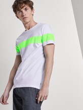 T-Shirt mit horizontalem Streifenprint - Männer - neon lime green T-Shirt mit horizontalem Streifenprint - Männer - neon lime green - 5 - TOM TAILOR Denim