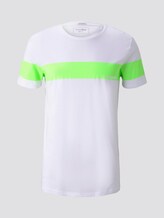 T-Shirt mit horizontalem Streifenprint - Männer - neon lime green T-Shirt mit horizontalem Streifenprint - Männer - neon lime green - 7 - TOM TAILOR Denim