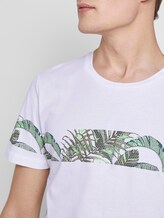 T-Shirt mit horizontalem Streifenprint - Männer - White T-Shirt mit horizontalem Streifenprint - Männer - White - 9 - TOM TAILOR Denim