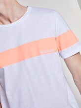 T-Shirt mit horizontalem Streifenprint - Männer - papaya neon orange T-Shirt mit horizontalem Streifenprint - Männer - papaya neon orange - 9 - TOM TAILOR Denim
