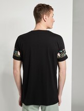T-Shirt mit horizontalem Streifenprint - Männer - Black T-Shirt mit horizontalem Streifenprint - Männer - Black - 2 - TOM TAILOR Denim