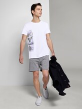 T-Shirt mit seitlichem Fotoprint - Männer - White T-Shirt mit seitlichem Fotoprint - Männer - White - 3 - TOM TAILOR Denim