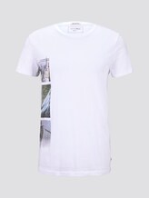 T-Shirt mit seitlichem Fotoprint - Männer - White T-Shirt mit seitlichem Fotoprint - Männer - White - 7 - TOM TAILOR Denim