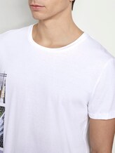 T-Shirt mit seitlichem Fotoprint - Männer - White T-Shirt mit seitlichem Fotoprint - Männer - White - 9 - TOM TAILOR Denim