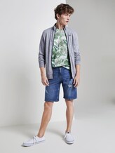 T-Shirt mit Allover-Print - Männer - white botanical grid print T-Shirt mit Allover-Print - Männer - white botanical grid print - 3 - TOM TAILOR Denim