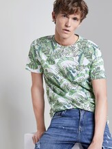 T-Shirt mit Allover-Print - Männer - white botanical grid print T-Shirt mit Allover-Print - Männer - white botanical grid print - 5 - TOM TAILOR Denim
