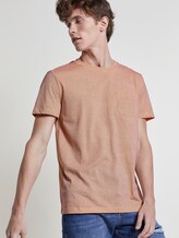 T-Shirt mit Allover-Print - Männer - orange hexagonal grid print T-Shirt mit Allover-Print - Männer - orange hexagonal grid print - 5 - TOM TAILOR Denim