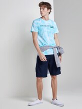 Batik T-Shirt mit Print - Männer - blue two colored batik print Batik T-Shirt mit Print - Männer - blue two colored batik print - 3 - TOM TAILOR Denim