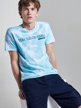 Batik T-Shirt mit Print - Männer - blue two colored batik print Batik T-Shirt mit Print - Männer - blue two colored batik print - 5 - TOM TAILOR Denim