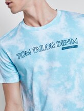 Batik T-Shirt mit Print - Männer - blue two colored batik print Batik T-Shirt mit Print - Männer - blue two colored batik print - 9 - TOM TAILOR Denim