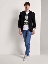T-Shirt mit tropischem Brustprint - Männer - White T-Shirt mit tropischem Brustprint - Männer - White - 3 - TOM TAILOR Denim